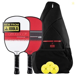 JOOLA Agassi/GRAF Champion Set with Pickleball Paddles, Balls & Sling 
