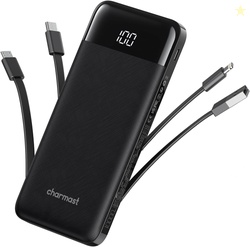 charmast Portable Charger with Built in Cables