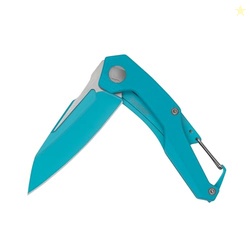 Kershaw Reverb Pocket Knife, Teal Design, 2.5 Inch Stainless Steel Dro