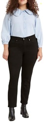 Levi's Women's Classic Straight Jeans (Standard and Plus), Soft Black 