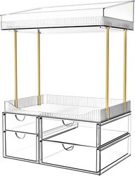 SNSLXH 4 Drawers Makeup Organizer