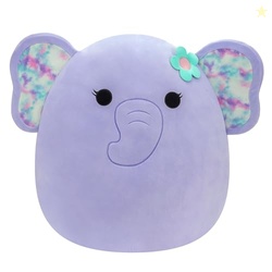 Squishmallows Original 20-Inch Anjali Purple Elephant with Tie-Dye Ear