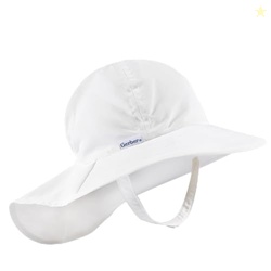 Gerber Baby Neutral Swim Hat, White, 12-24 Months
