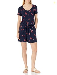 Amazon Essentials Women's Casual Summer Short-Sleeve Scoop Neck Romper