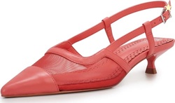 Vince Camuto Women's Renira Slingback Kitten Heel Pump, Peach Pop, 8