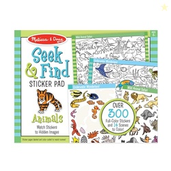 Melissa & Doug Seek & Find Sticker Pad  Animals, 400+ Stickers & 14 Sc