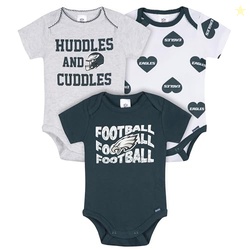 Gerber Baby Girls' NFL 3-Pack Onesie Bodysuit, Eagles, 6-12 Months