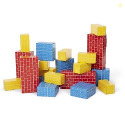 Melissa & Doug Jumbo Cardboard Blocks Building Set (40 pc) - Lightweig