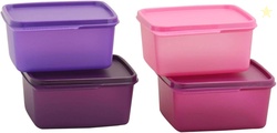 Tupperware Keep Tab Plastic Container Set of 4