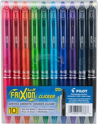 Pilot FriXion Erasable Gel Pens, Pack of 10
