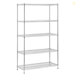 Honey-Can-Do 5-Tier Heavy-Duty Adjustable Shelves, Metal Storage Rack 
