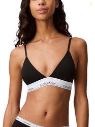 Calvin Klein Modern Cotton Lightly Lined Triangle Bralette Black