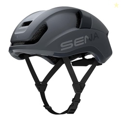 Sena S Mesh Intercom Smart Road Cycling Helmet (Matte Gray, Large)