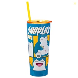 Silver Buffalo Pokemon Snorlax Eating Sleeping Happy Double Walled Sta