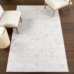 nuLOOM 2'6" x 8' Machine Washable Stain-Resistant Area Rug Low Profile