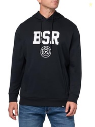 Under Armour Men's Project Rock Rival Fleece Hoodie, (001) Black/White