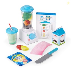 Melissa & Doug Smoothie Maker Blender Set with Play Food - 22 Pieces