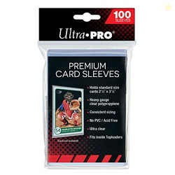Ultra Pro - Premium Clear 100ct. Card Sleeves to Protect Sports Cards,