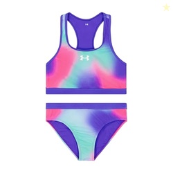 Under Armour Girls' Two Piece Bikini Swimsuit, UPF 50+ Sun Protection,