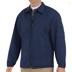 Red Kap mens Perma Lined Panel Jacket work utility outerwear, Navy, XX