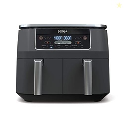 Ninja DZ201 Foodi 8 Quart 6-in-1 DualZone 2-Basket Air Fryer with 2 In
