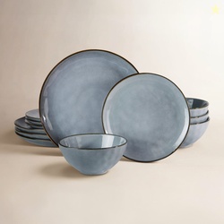 Leny 12-Piece Stoneware Dinnerware Set - Service for 4