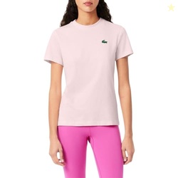 Lacoste Women's Sport Ultra Dry Technical Cotton Sport T-Shirt, Flamin