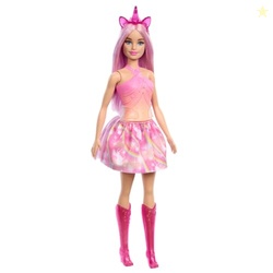 Barbie Unicorn Doll with Pink Fantasy Hair, Colorful Outfit & Unicorn-