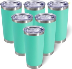 Bulk Stainless Steel Tumblers with Lid (6 pack)