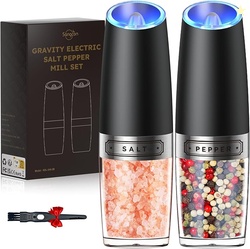 Sangcon Gravity Electric Salt and Pepper Grinder Set 