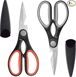 LIVINGO 8 Kitchen Scissors All Purpose - 2 Pack