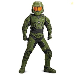 Disguise Halo Master Chief Infinite Prestige Boys Costume, Green & Bla