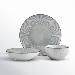 Pfaltzgraff Arlie 12-Piece Stoneware Dinnerware Set, Service for 4