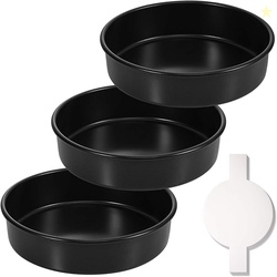 HIWARE 8-Inch Round Cake Pan Set of 3