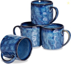 Ceramic Coffee Mugs - Set of 4
