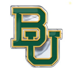 FANMATS 60512 Baylor Bears Heavy Duty Aluminum Embossed Color Emblem, 