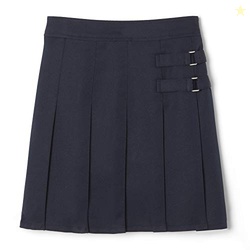 French Toast Girls' Adjustable Waist 2-Tab Scooter, Navy, 20.5 Plus