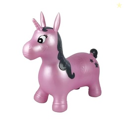 LEXiBOOK Inflatable Jumping Unicorn, for Indoor and Outdoor use, Balan