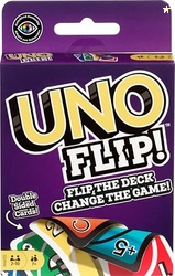 Mattel Games UNO FLIP! Card Game with Color Blind Accessible Deck for 