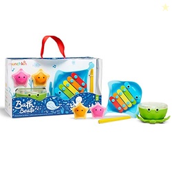Munchkin Bath Beats Bath Toy, Musical Set Includes Xylophone, Bath Dru