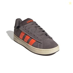 Adidas Men's Grand Court Alpha, Charcoal/Impact Orange/Warm Vanilla, 4