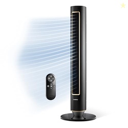 Lasko Pinnacle 40 Tower Fans for Home, 32 ft/s Airflow, Quiet 24dB, 90
