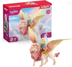 Schleich Bayala - Winged Fairy and Flying Lion Toy Set for Girls and B