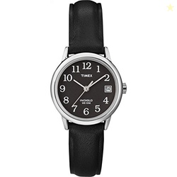 Timex Women's Easy Reader 25mm Watch  Silver-Tone Case Black Dial with