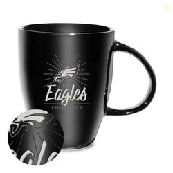 Rico Industries NFL Football Philadelphia Eagles Sunburst Black 18oz L