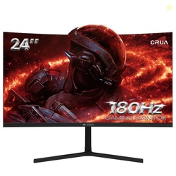 CRUA 24 165Hz/180Hz Curved Gaming Monitor,FHD 1080P Computer Monitor,F