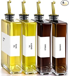 Olive Oil Dispenser Bottle - 4pcs, Gold