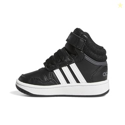 adidas Toddler Hoops 3.0 Mid Core Black/White/Grey Six 9K