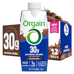 Orgain 30g High Protein Shake, Dairy Isolate Milk Protein, Chocolate F
