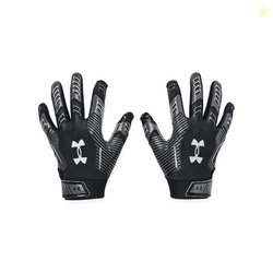 Under Armour Boys' F9 Nitro Football Gloves, (001) Black/Castlerock/Me